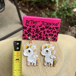 Betsy Johnson pony earrings